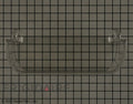 Frigidaire 240363702 refrigerator door shelf bin, clear