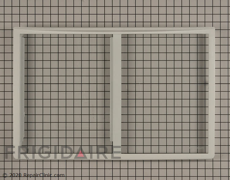 Frigidaire 240358926 refrigerator sliding shelf with pan hanger and glass